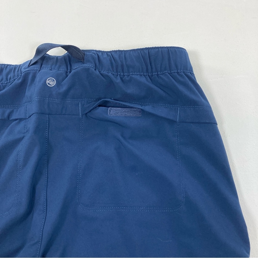 Eddie Bauer Cropped Climatrail Hiking Pants Size 12 Blue with Belt and Pockets - Picture 16 of 16